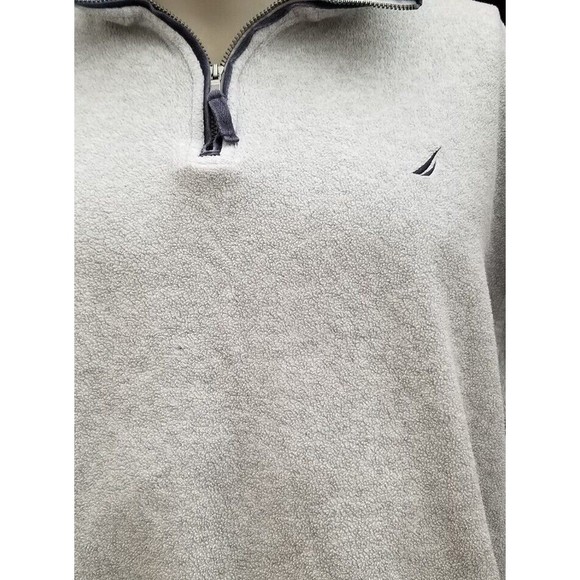 Nautica Pullover Gray Size 2X Lightweight Embroidered Back Logo Jacket Soft - Picture 2 of 5